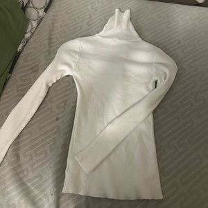 White long sleeve turtle neck